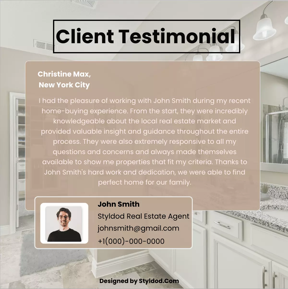 Client Testimonial 7 flyer template