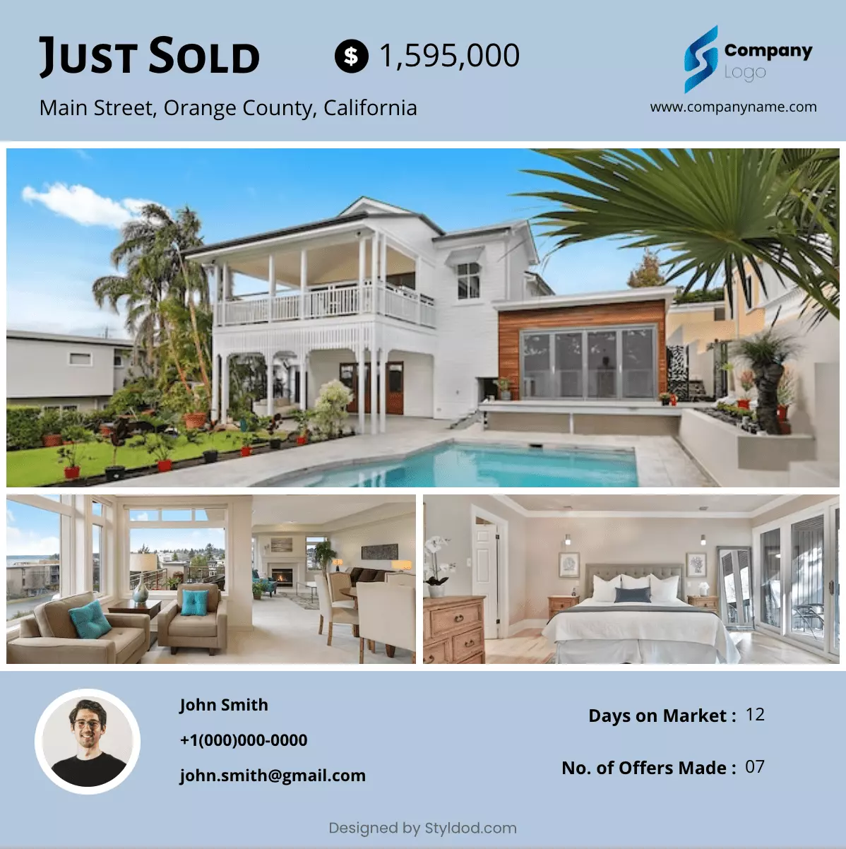 Just Sold 5 flyer template