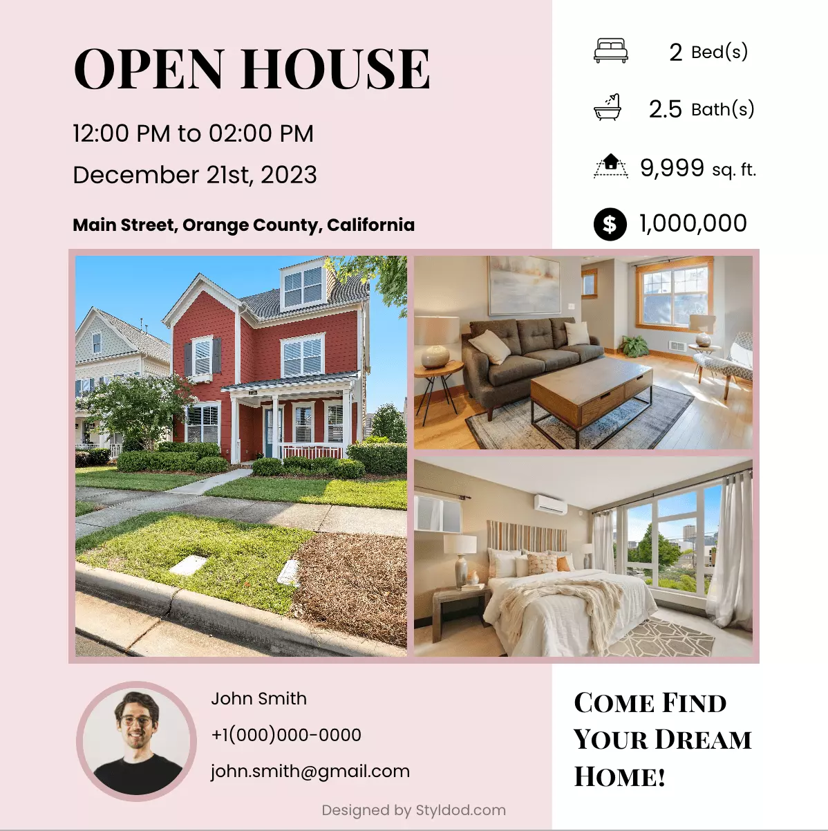 Open House 1 flyer template