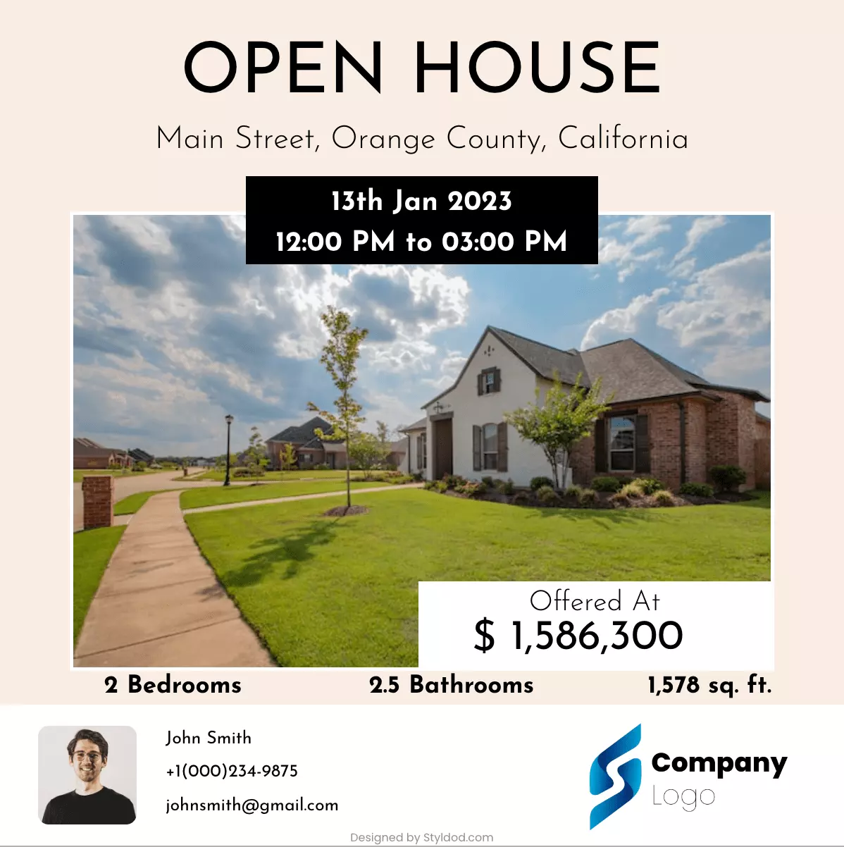 Open House 8 flyer template