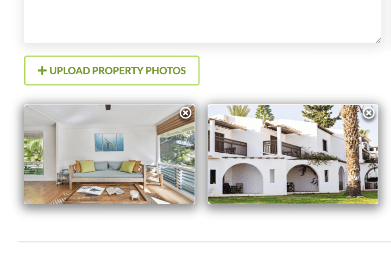 Upload photos and enter details