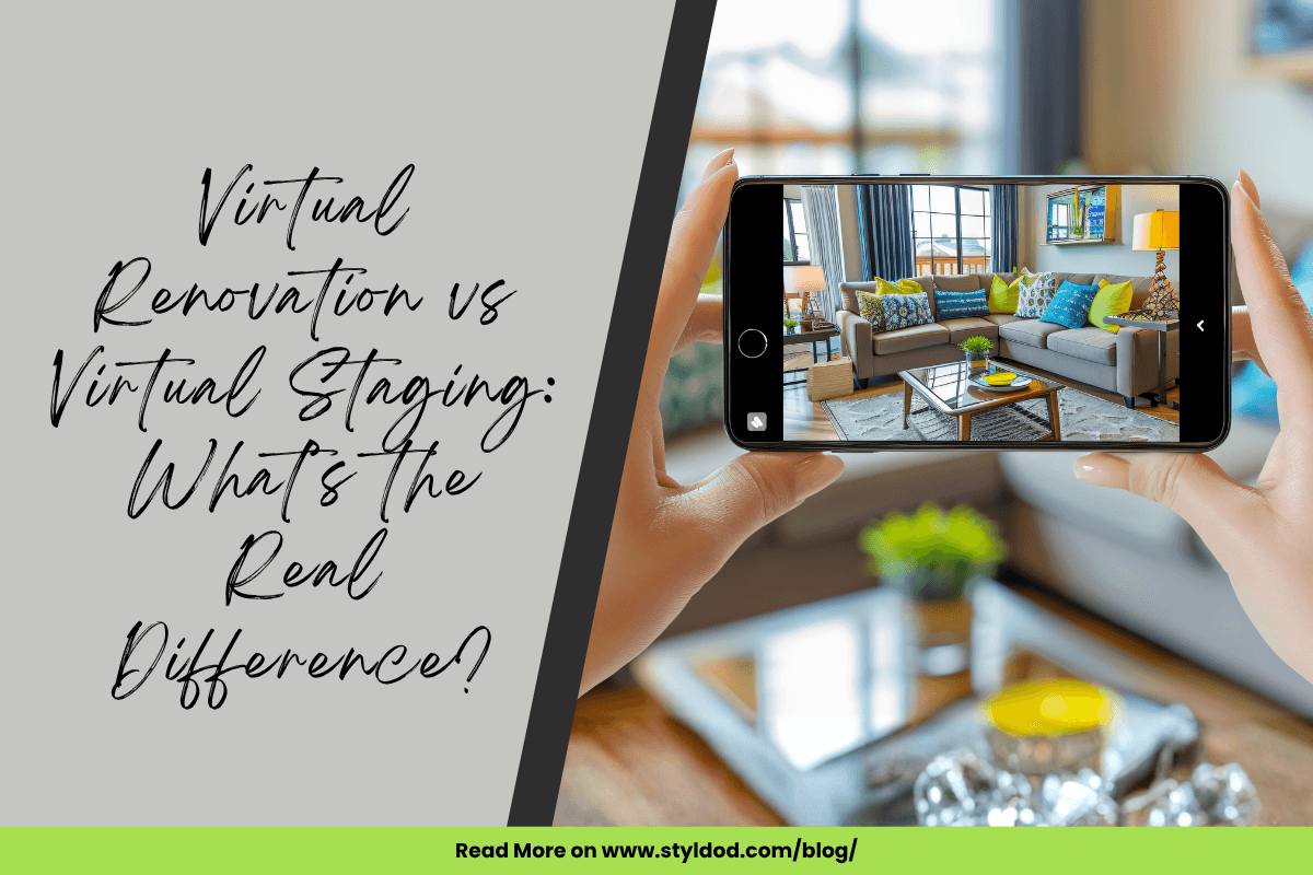 Virtual Renovation vs Virtual Staging: What’s the Real Difference?