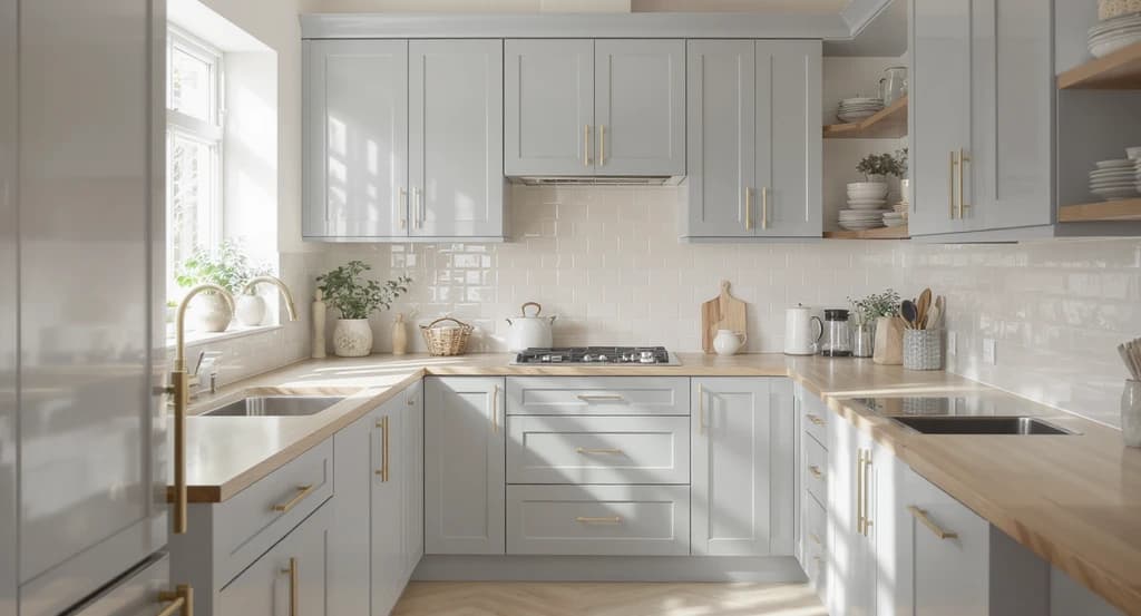 9 Small Kitchen Colors That Make The Space Feel Bigger
